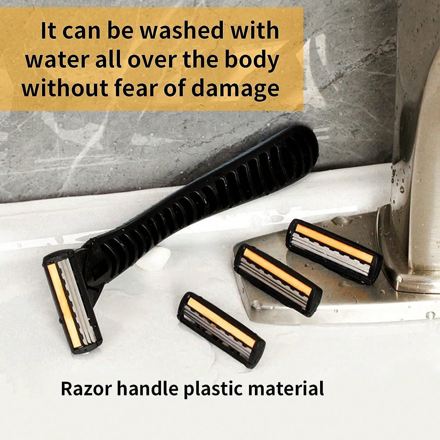 Men's Razors, Manual Shaving Razors, 3-Layres Blade Razors, Replacement Razor Blades, Hair Care Tools, Traditional Safety Razors For Smooth Shaving Travel