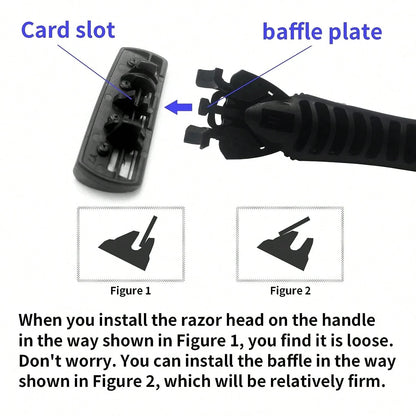 Men's Razors, Manual Shaving Razors, 3-Layres Blade Razors, Replacement Razor Blades, Hair Care Tools, Traditional Safety Razors For Smooth Shaving Travel