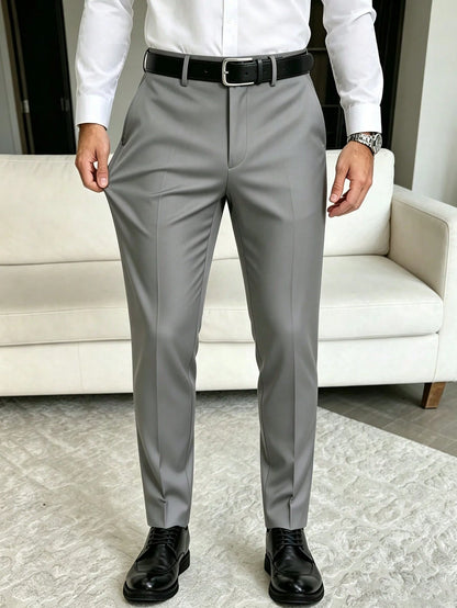 Men's Slim-Fit Casual Business Pants, Men's Long Pants, Men's Dress Pants, Men's Clothing-Perfect For A Variety Of Formal Occasions.
