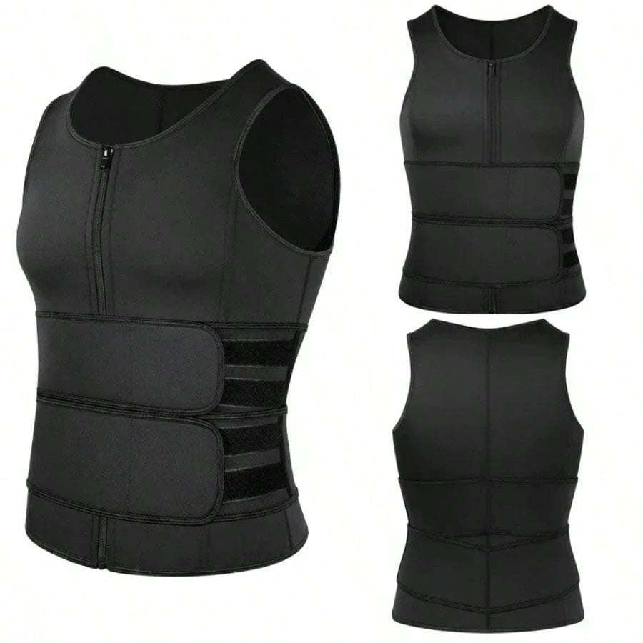 Men's Stretchy Fitness Shapewear-Compression Waist Shaper, Waistband & Abdominal Support, Backless Design For Shapewear Body Sculpting In Gym Workouts