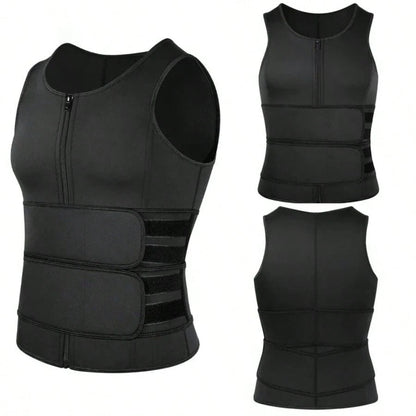 Men's Stretchy Fitness Shapewear-Compression Waist Shaper, Waistband & Abdominal Support, Backless Design For Shapewear Body Sculpting In Gym Workouts