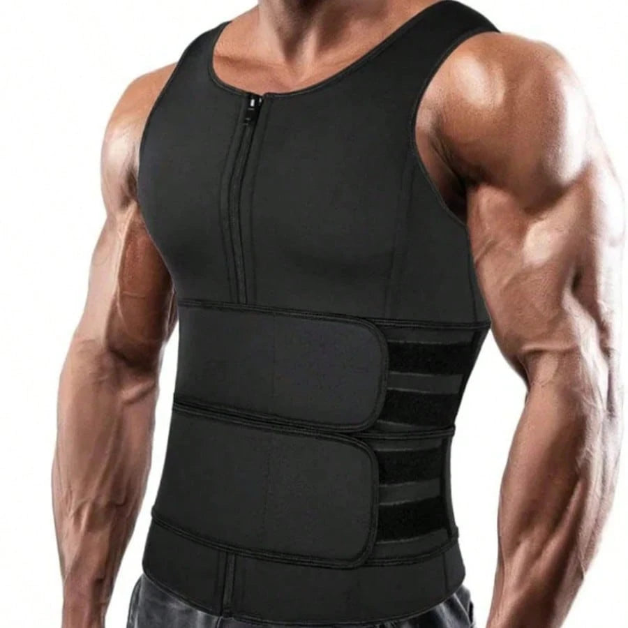 Men's Stretchy Fitness Shapewear-Compression Waist Shaper, Waistband & Abdominal Support, Backless Design For Shapewear Body Sculpting In Gym Workouts