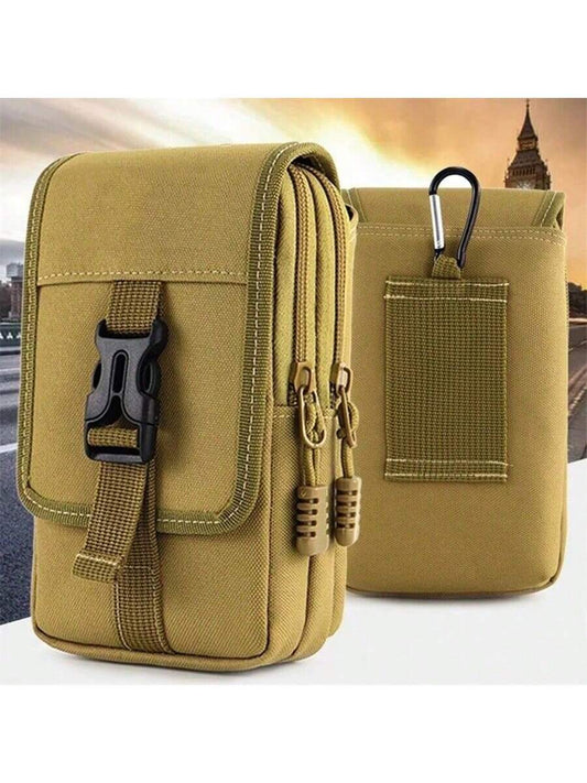 Men Wallet Double Layer Waist Bag Outdoor Sports Waterproof Phone Bag Belt Bags Camping Hunting Fanny Pack Travel Essentials Holiday Essentials Bag For Men Men Summer School Summer Bag Springbreak Vac