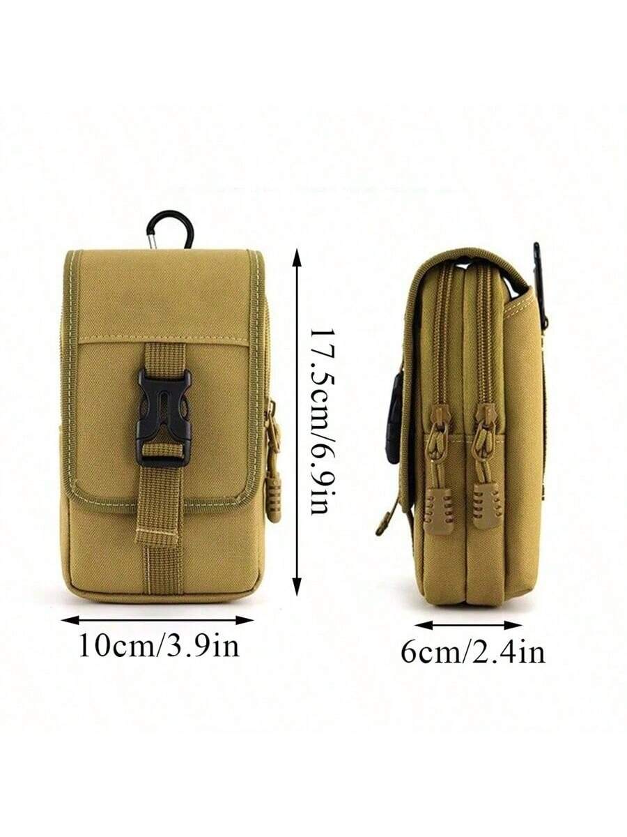 Men Wallet Double Layer Waist Bag Outdoor Sports Waterproof Phone Bag Belt Bags Camping Hunting Fanny Pack Travel Essentials Holiday Essentials Bag For Men Men Summer School Summer Bag Springbreak Vac