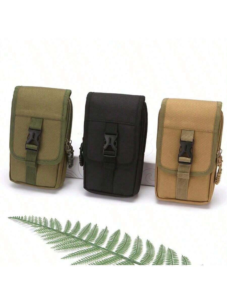 Men Wallet Double Layer Waist Bag Outdoor Sports Waterproof Phone Bag Belt Bags Camping Hunting Fanny Pack Travel Essentials Holiday Essentials Bag For Men Men Summer School Summer Bag Springbreak Vac