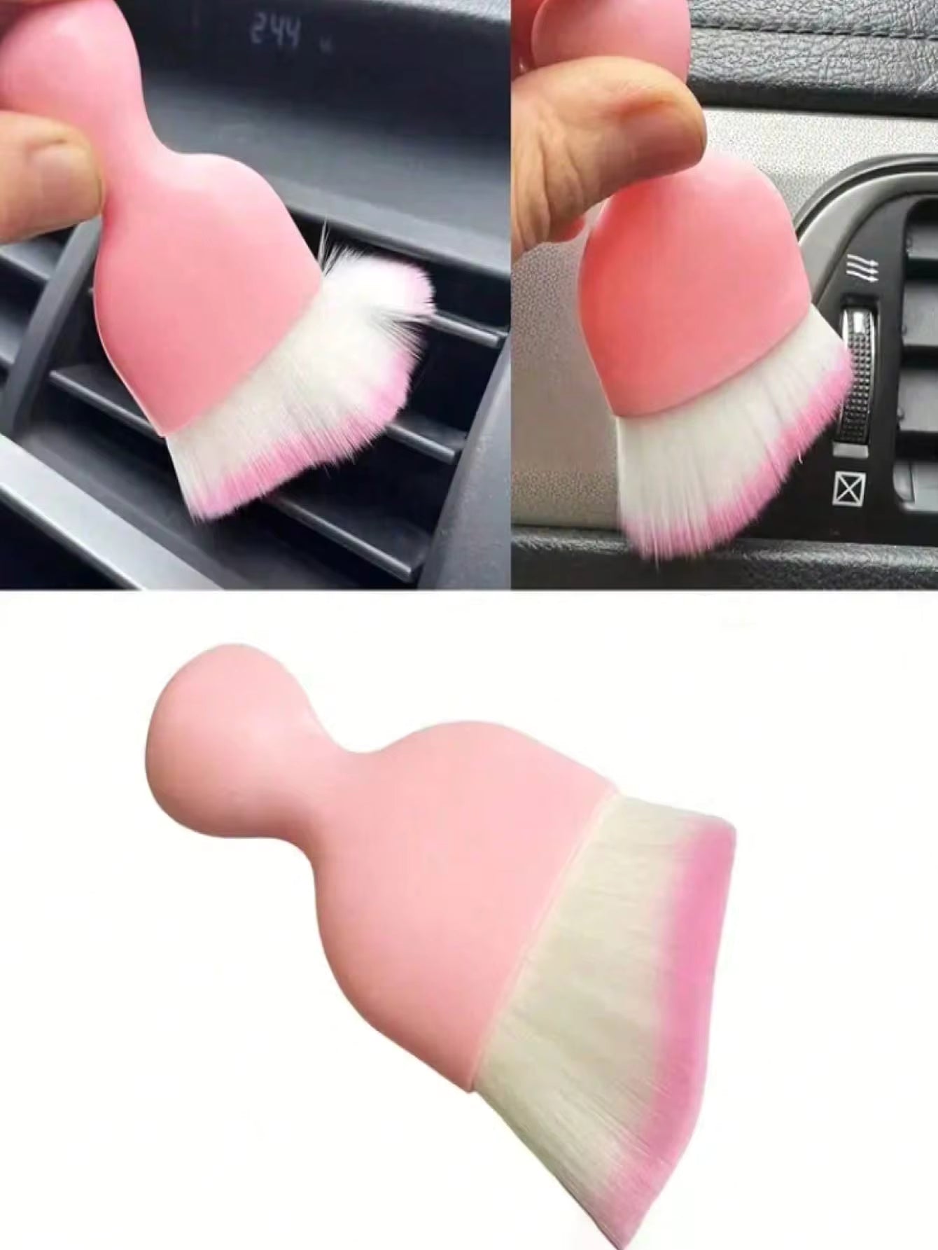 Microfiber 45-Inch Long Handle Car Wash Mop- Scratch-Free Cleaning Tools For Cars, Trucks, SUVs, RVs, Boats, With Chenier Sponge Dust Brush, One Mop And Two Replacement Heads
