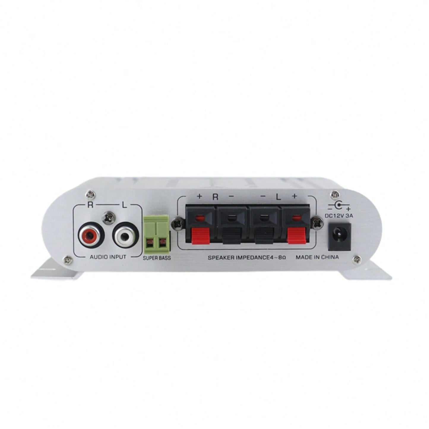 Mini HIFI 2.1 Channel Power Amplifier – Connect 2 Speakers & Subwoofer, 200W Max Output, Aluminum Alloy, Low Distortion, Perfect For Car & Home Audio Systems