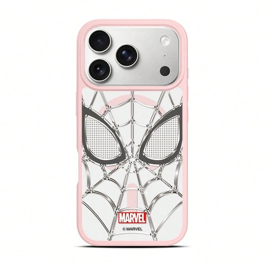Miniso Marvel Avengers Spider-Man Personalized Spider-Web MagSafe Magnetic Charging Case Compatible With IPhone 17/17 Pro Max/16/17 Pro/15/14/16 Plus/17 Air/13/15 Pro/12/15 Plus. Men's Drop-Proof Prot