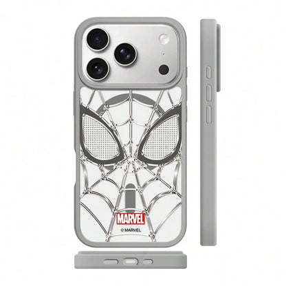Miniso Marvel Avengers Spider-Man Personalized Spider-Web MagSafe Magnetic Charging Case Compatible With IPhone 17/17 Pro Max/16/17 Pro/15/14/16 Plus/17 Air/13/15 Pro/12/15 Plus. Men's Drop-Proof Prot