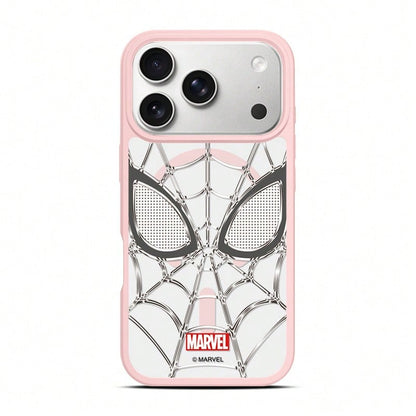 Miniso Marvel Avengers Spider-Man Personalized Spider-Web MagSafe Magnetic Charging Case Compatible With IPhone 17/17 Pro Max/16/17 Pro/15/14/16 Plus/17 Air/13/15 Pro/12/15 Plus. Men's Drop-Proof Prot