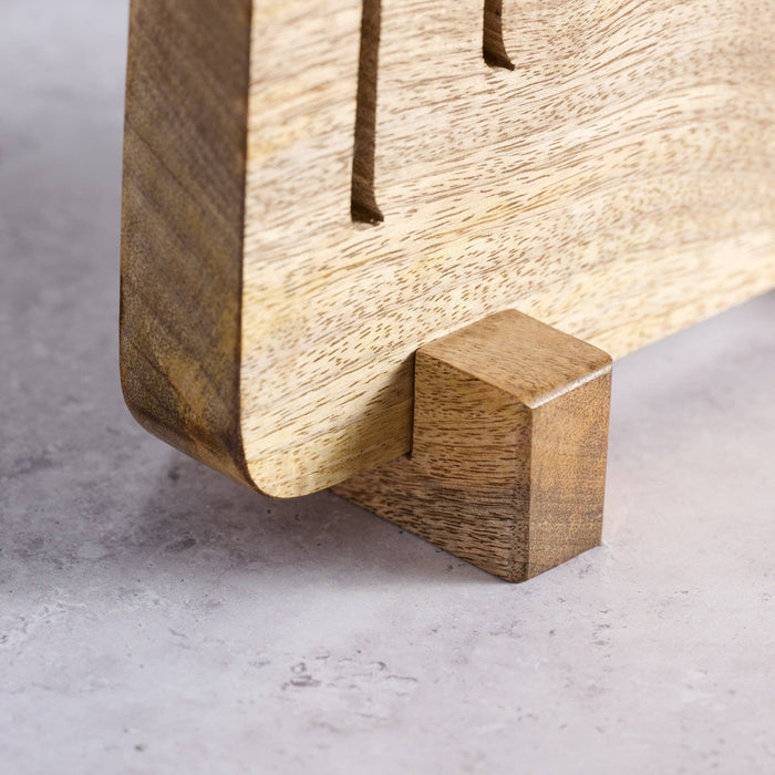 Modern Mango Wood Menorah *