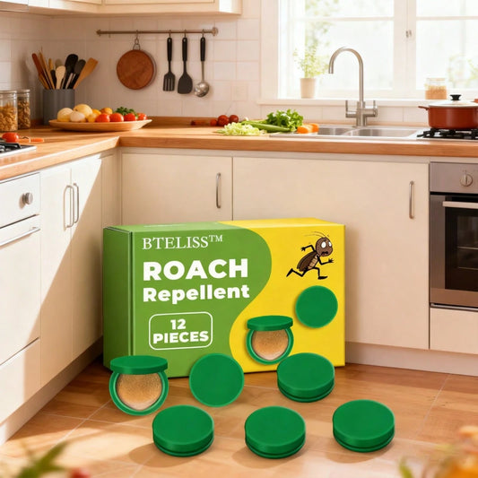 [ Mom's Reassuring Choice ] 12 Sets Of Kitchen-Specific Cockroach Repellent Tablets, Odorless Formula For Use. Help Mom Maintain Food Hygiene And Home Cleanliness. Thoughtful And Worry-Free!