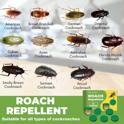 [ Mom's Reassuring Choice ] 12 Sets Of Kitchen-Specific Cockroach Repellent Tablets, Odorless Formula For Use. Help Mom Maintain Food Hygiene And Home Cleanliness. Thoughtful And Worry-Free!
