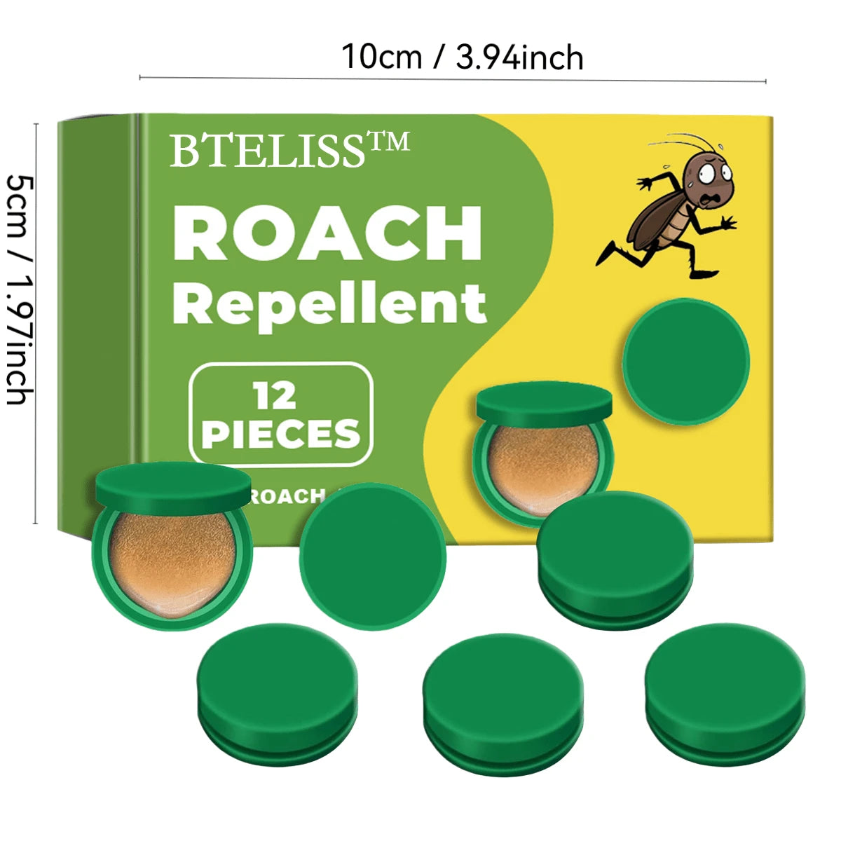 [ Mom's Reassuring Choice ] 12 Sets Of Kitchen-Specific Cockroach Repellent Tablets, Odorless Formula For Use. Help Mom Maintain Food Hygiene And Home Cleanliness. Thoughtful And Worry-Free!