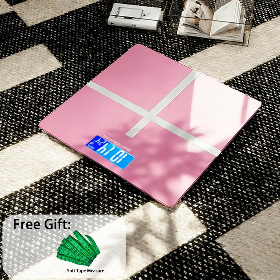 MOONRISE Digital Bathroom Scale, High-Precision Weight Scale, Digital Display Function, Weight Scale, Bathroom Scale, Battery-Powered, Battery Not Included, Compact Size, Capacity Up To 396 Lbs/180kg