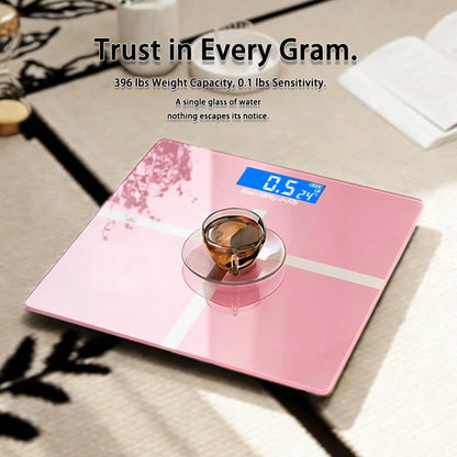 MOONRISE Digital Bathroom Scale, High-Precision Weight Scale, Digital Display Function, Weight Scale, Bathroom Scale, Battery-Powered, Battery Not Included, Compact Size, Capacity Up To 396 Lbs/180kg