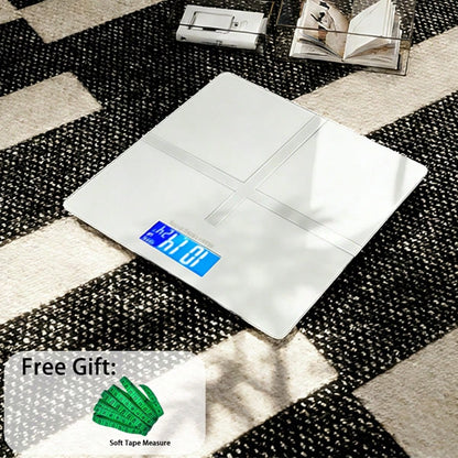 MOONRISE Digital Bathroom Scale, High-Precision Weight Scale, Digital Display Function, Weight Scale, Bathroom Scale, Battery-Powered, Battery Not Included, Compact Size, Capacity Up To 396 Lbs/180kg