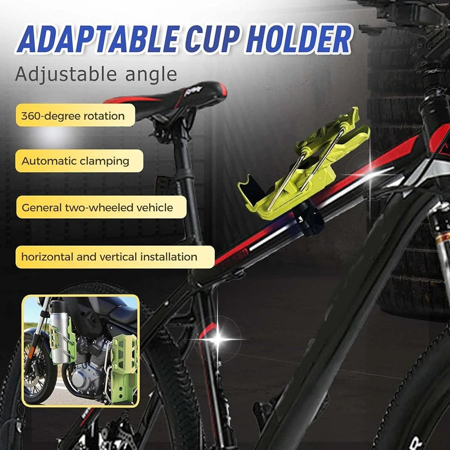Motorcycle Cup Holder, Retro Coffee Cup Holder, Stainless Steel & Plastic Cup Holder, Bicycle Water Bottle Holder, Creative Cup Holder, Motorcycle Water Bottle Holder, Summer Riding Modification, Moto
