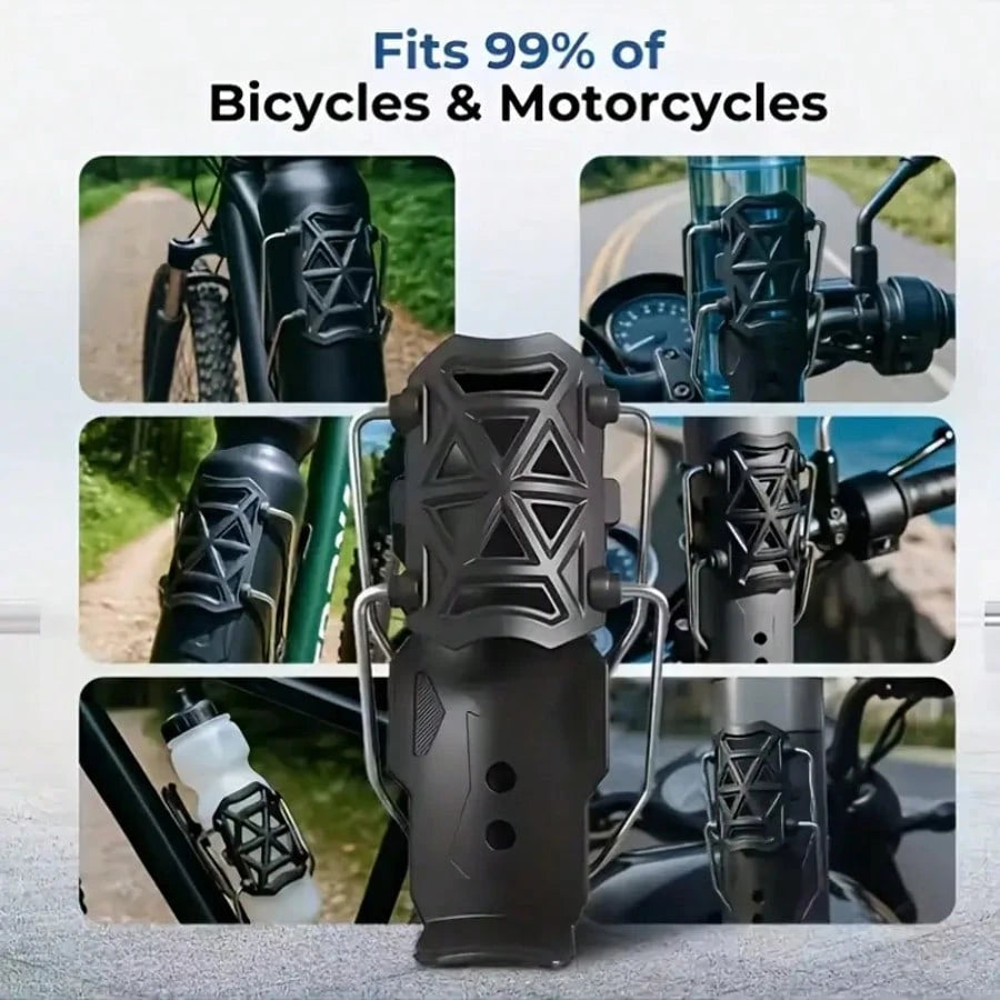 Motorcycle Cup Holder, Retro Coffee Cup Holder, Stainless Steel & Plastic Cup Holder, Bicycle Water Bottle Holder, Creative Cup Holder, Motorcycle Water Bottle Holder, Summer Riding Modification, Moto