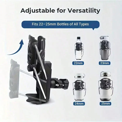 Motorcycle Cup Holder, Retro Coffee Cup Holder, Stainless Steel & Plastic Cup Holder, Bicycle Water Bottle Holder, Creative Cup Holder, Motorcycle Water Bottle Holder, Summer Riding Modification, Moto