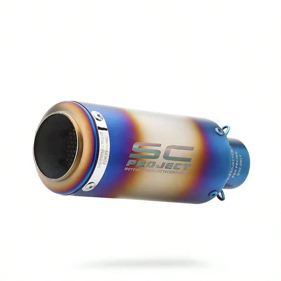Motorcycle Exhaust Pipe Modification: Cannon-Style Exhaust Pipe, 51mm/60mm Diameter, Non-Destructive Installation And Modification.