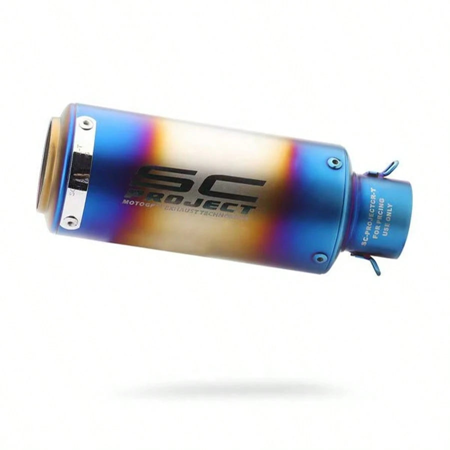 Motorcycle Exhaust Pipe Modification: Cannon-Style Exhaust Pipe, 51mm/60mm Diameter, Non-Destructive Installation And Modification.
