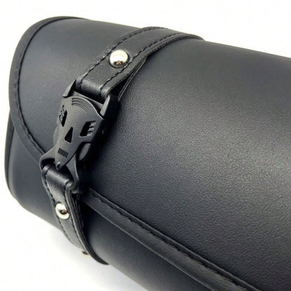 Motorcycle Tool Bag, Front PU Leather Saddle Bag, Motorcycle Fork Storage Bag, Universal Bicycle Car Motorcycle Cruiser Retro Scooter Electric Bike Modification Accessories, Universal Leather Waterpro