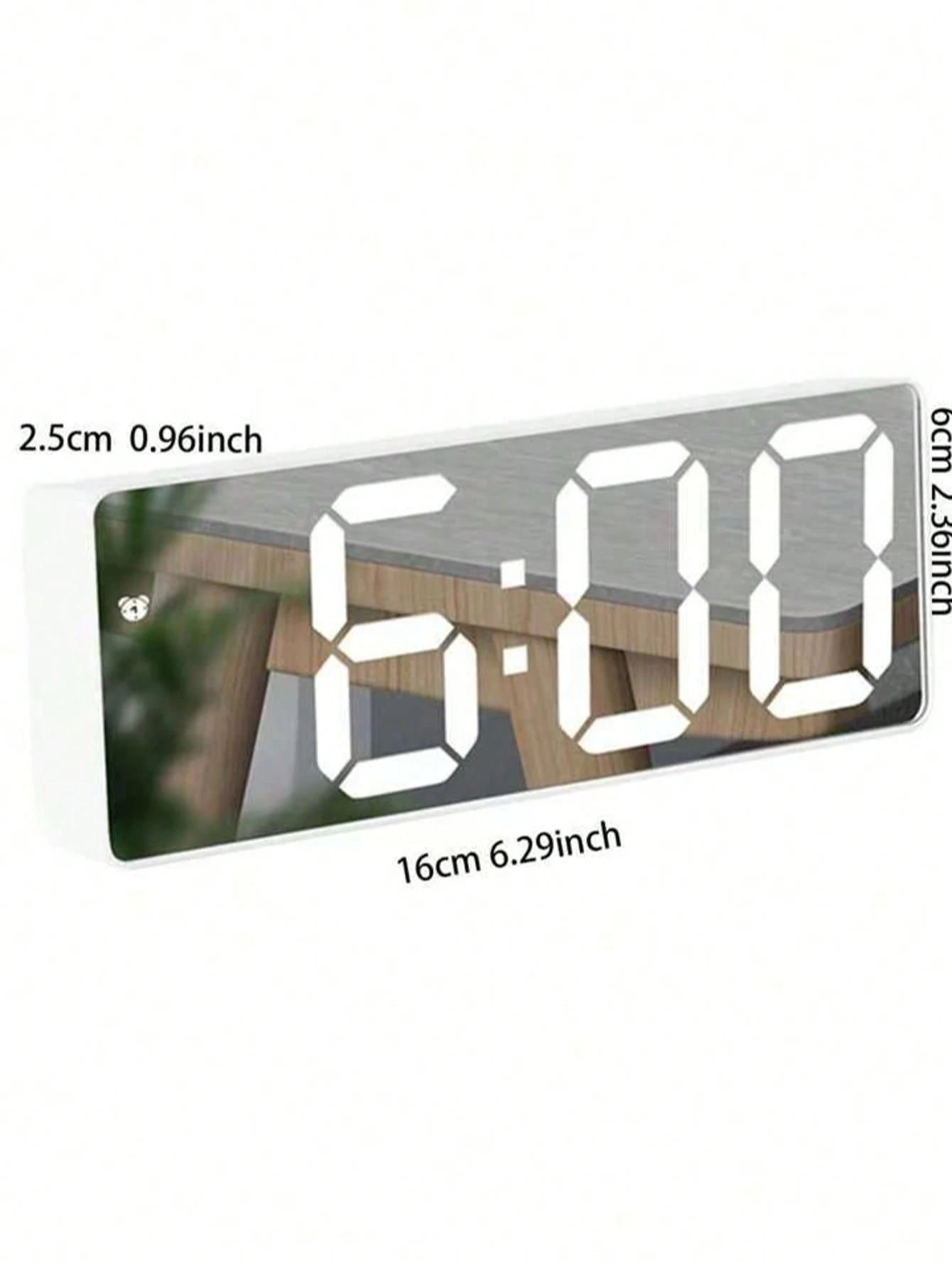 Multicolor LED Mirror Desk Clock, Digital Alarm Clock With Time, Night Light, USB, Temperature, Date Display, Decorative For Home, Office, Bedroom, Dorm Gifts Birthday Graduation Room Decor Digital Cl