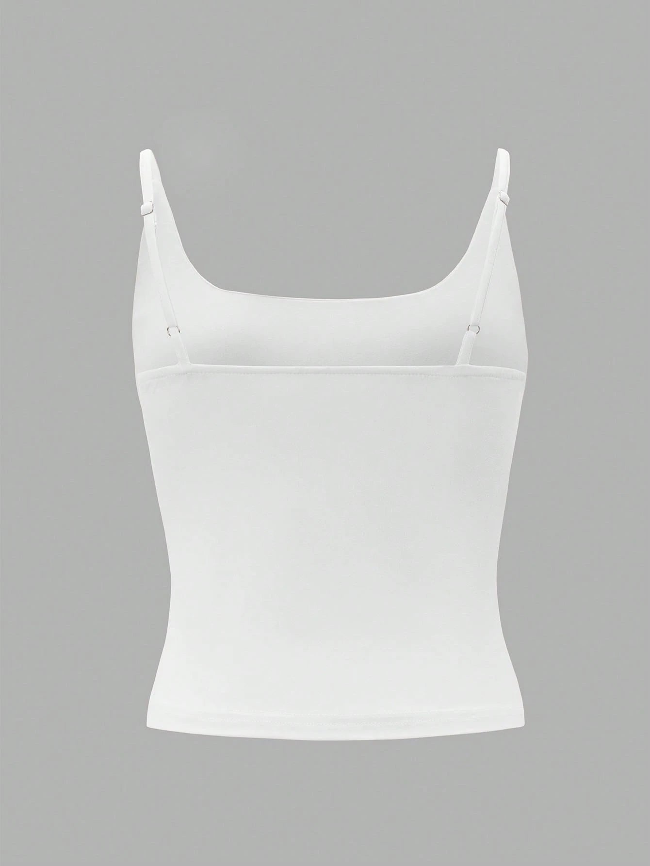 Muse Moon Women's Sexy Fitted Casual Solid Color Knit Tank Top, Suitable For Autumn Back To School, Sports, Daily Wear, Office Commute White Summer