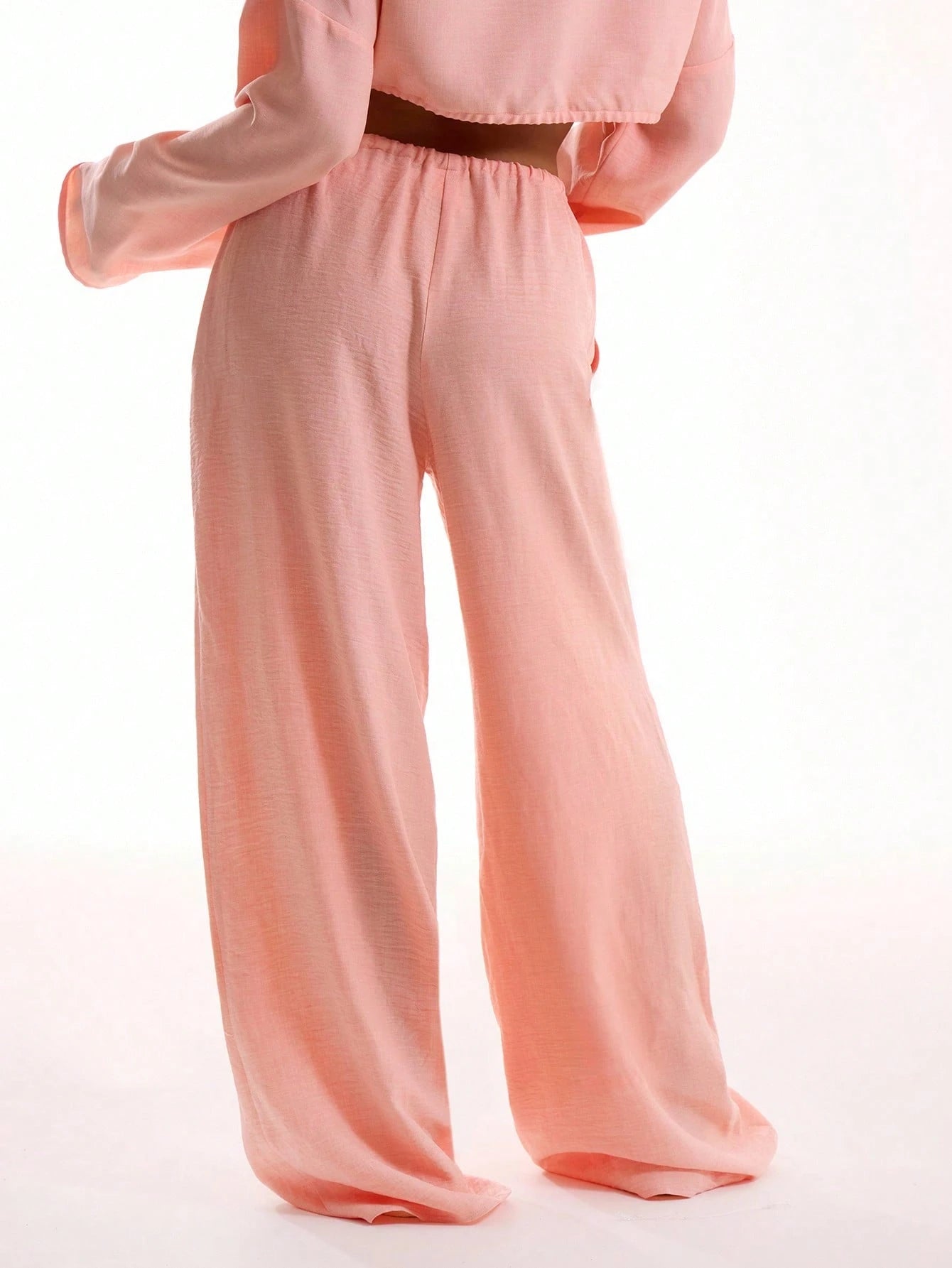 MUSERA Tie Front Linen Feel Beach Trousers Drawstring Pants Vacation Summer Elegant Beachwear Boho Casual Airport Spring Holiday