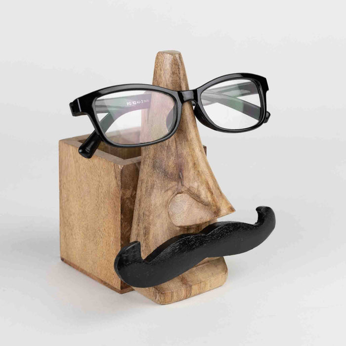 Mustache Eyeglass & Pencil Holder *