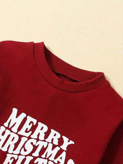 My First Christmas Baby Boy Girl Outfit Merry Christmas Long Sleeve Sweatshirt Romper Santa Bubble Bodysuit Fall Winter Clothes