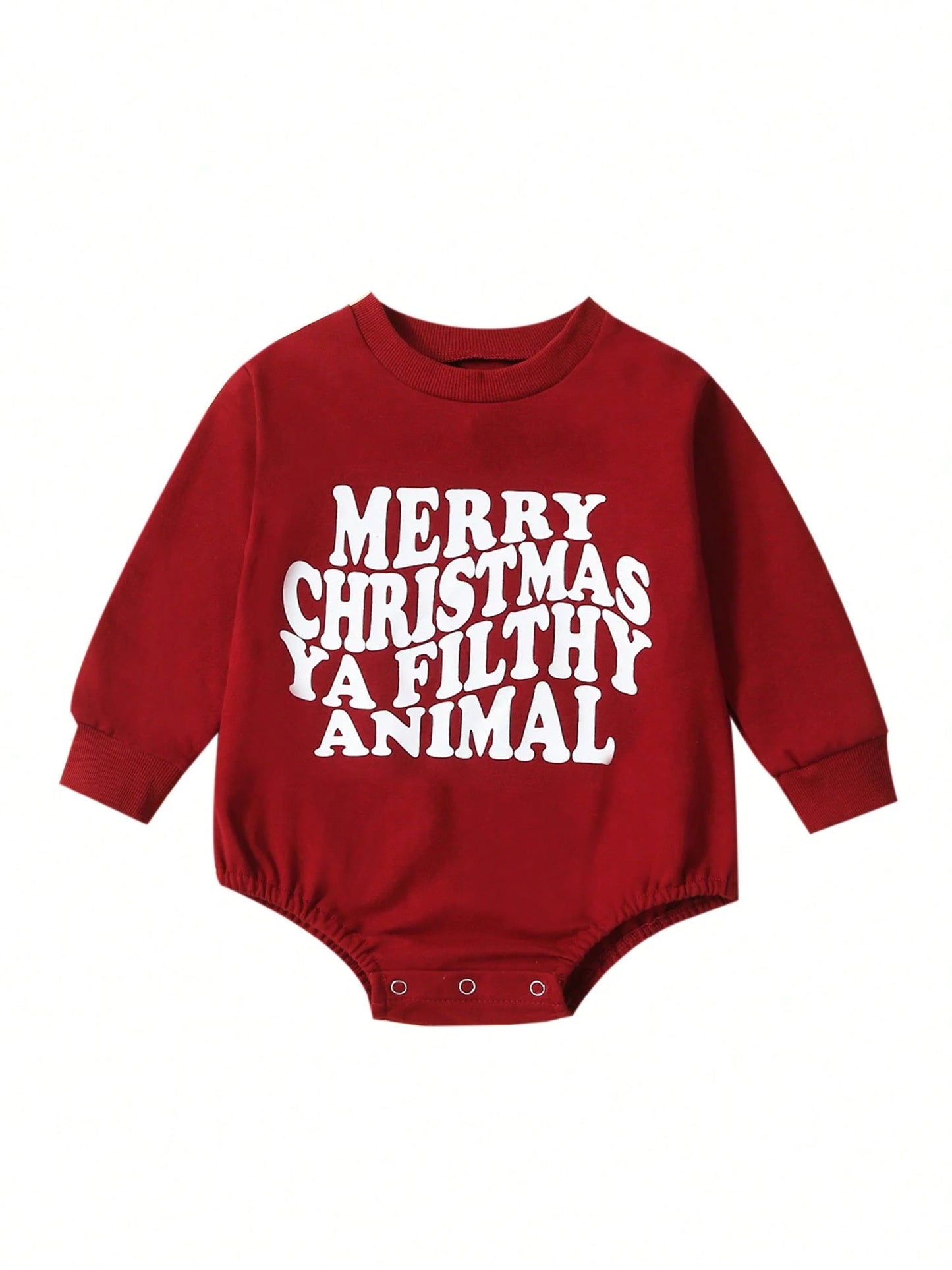 My First Christmas Baby Boy Girl Outfit Merry Christmas Long Sleeve Sweatshirt Romper Santa Bubble Bodysuit Fall Winter Clothes