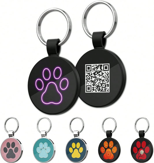 MYLUCKYTAG QR Code Pet ID| Personalized Dog &Amp; Cat Collar Tag| Online Profile With Instant Scanned Location Alert Email