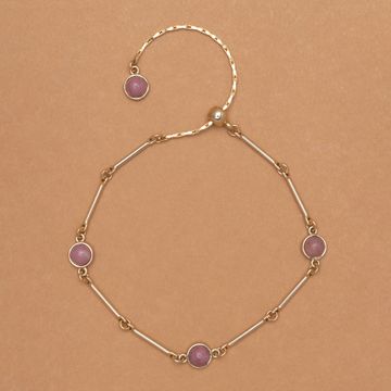 Nakamol Chicago- Nude Stone Gold Bracelet