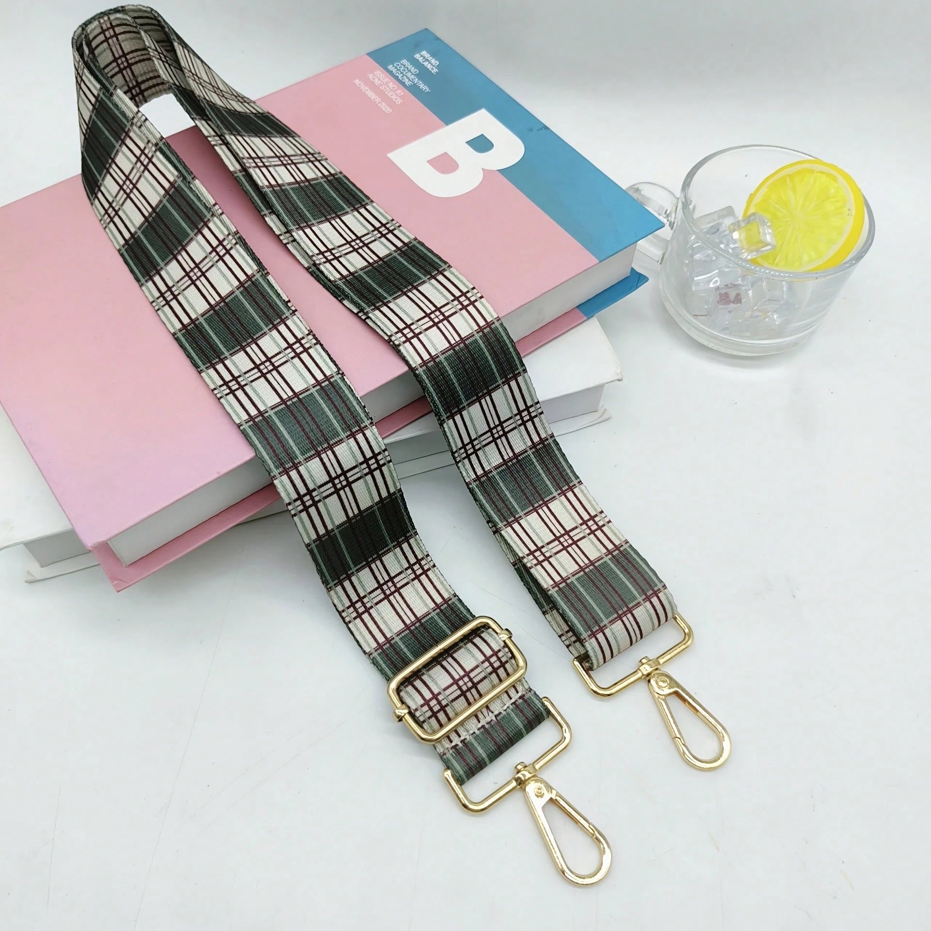 New 3.8CM Polyester Printed Wide Strap, One Shoulder Crossbody Bag Strap, Adjustable Bag Accessory Strap