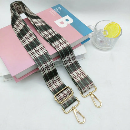 New 3.8CM Polyester Printed Wide Strap, One Shoulder Crossbody Bag Strap, Adjustable Bag Accessory Strap