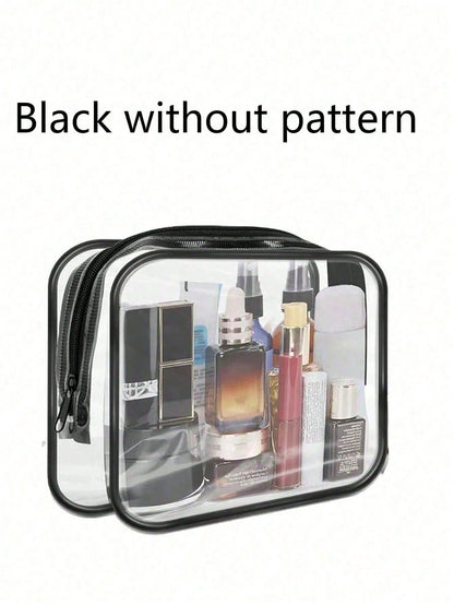 New Arrival: Exclusive Charging Device Organizer Bag- Transparent Toiletry Bag, Travel Essential, Portable Zippered Makeup Bag, Beach Transparent PVC Toiletry Bag, Waterproof Storage Bag, Transparent