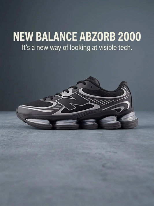 New Balance 2000 Men's Sneakers, Cushioned Supportive, Black, U20008LL