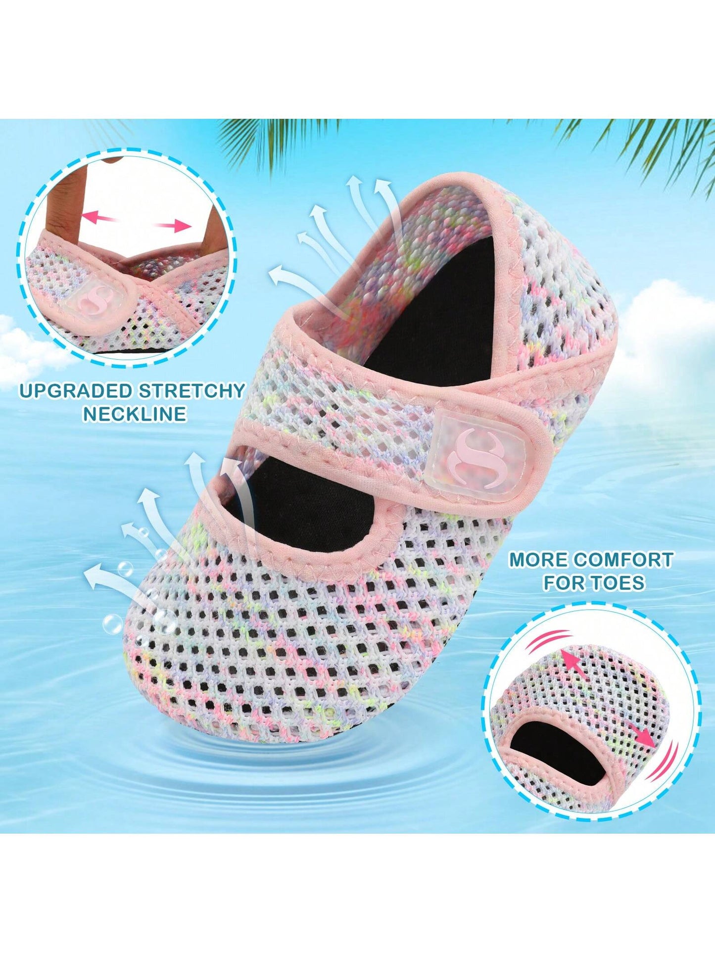 New Children's Breathable Mesh Sports Sandals- Lightweight & Fashionable, Suitable For Spring/Summer Beach Sports, Water Play, Mountain Exploration, Hiking