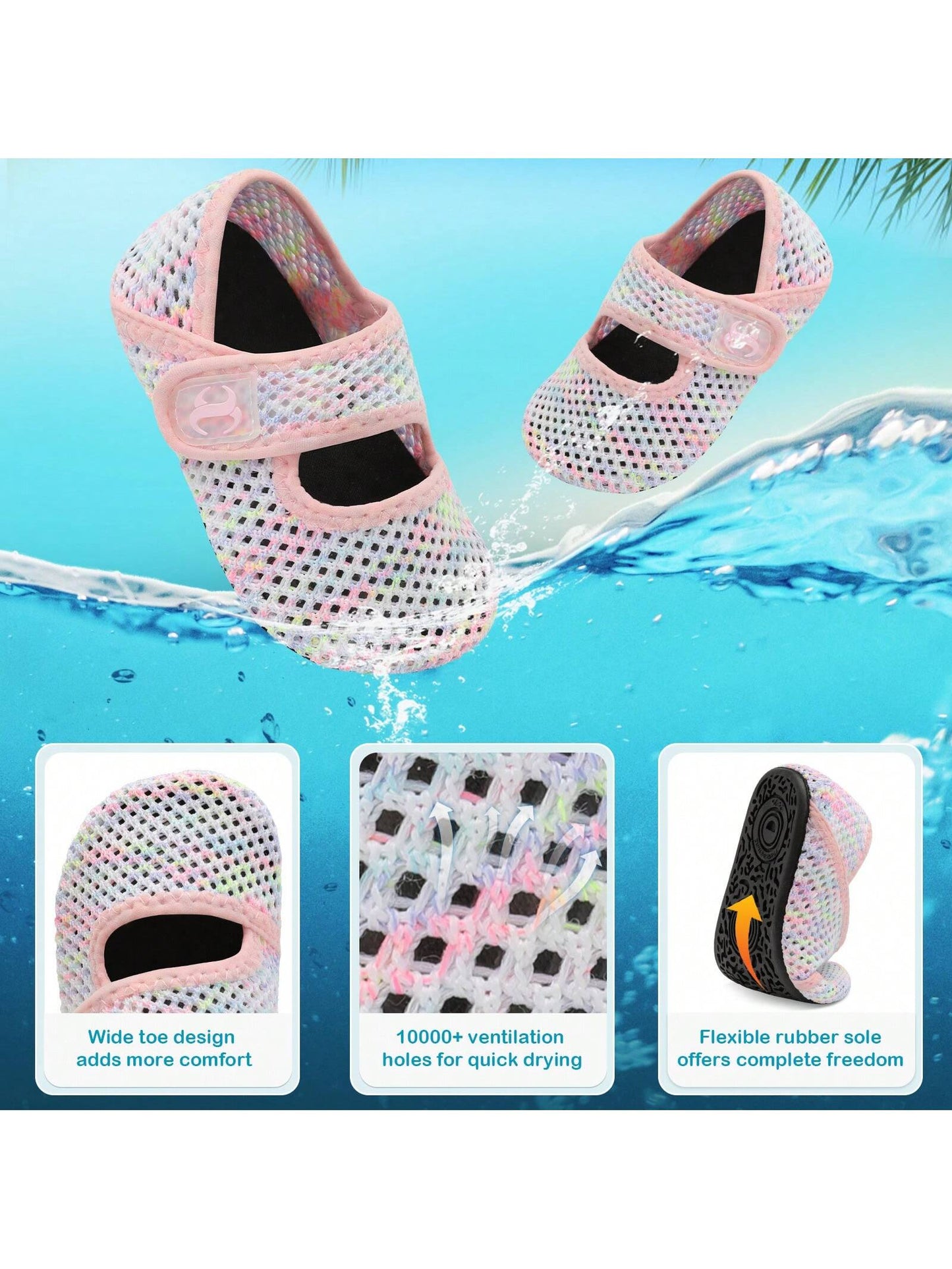 New Children's Breathable Mesh Sports Sandals- Lightweight & Fashionable, Suitable For Spring/Summer Beach Sports, Water Play, Mountain Exploration, Hiking