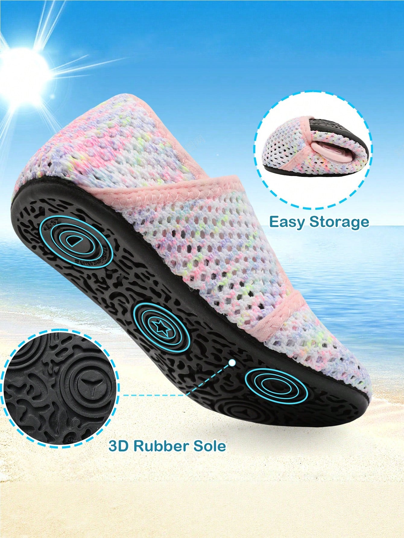 New Children's Breathable Mesh Sports Sandals- Lightweight & Fashionable, Suitable For Spring/Summer Beach Sports, Water Play, Mountain Exploration, Hiking