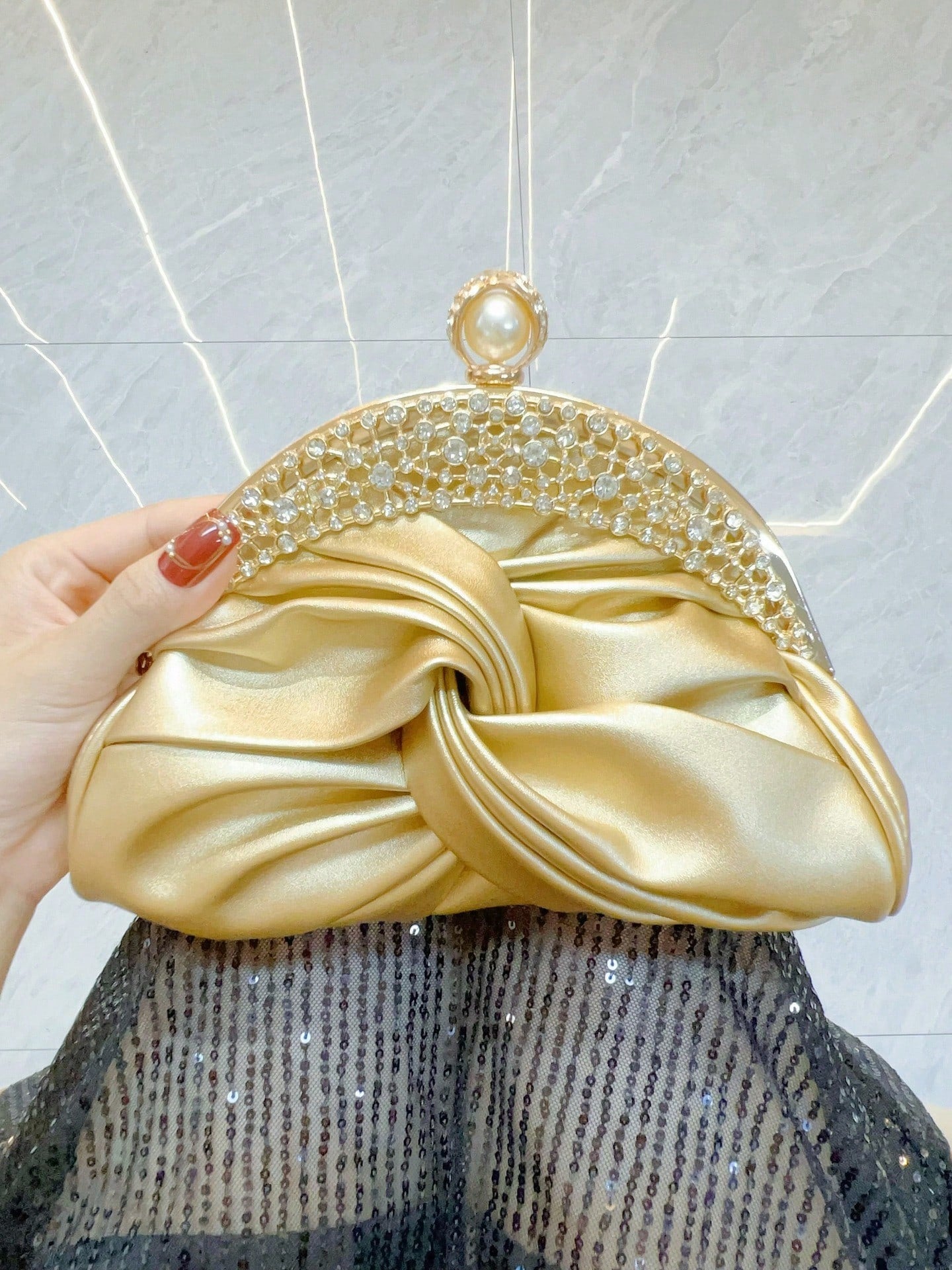 New Clutch Rhinestone Evening Women Bags Chain Slanting Bag Dinner Bag Dress Bag Bridal Bag-Wedding Season,Gifts For Women,The Perfect Christmas Gift