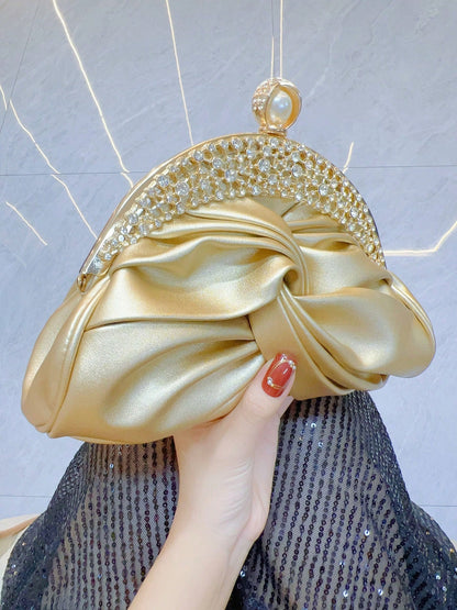 New Clutch Rhinestone Evening Women Bags Chain Slanting Bag Dinner Bag Dress Bag Bridal Bag-Wedding Season,Gifts For Women,The Perfect Christmas Gift