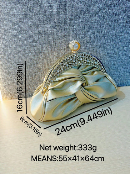 New Clutch Rhinestone Evening Women Bags Chain Slanting Bag Dinner Bag Dress Bag Bridal Bag-Wedding Season,Gifts For Women,The Perfect Christmas Gift