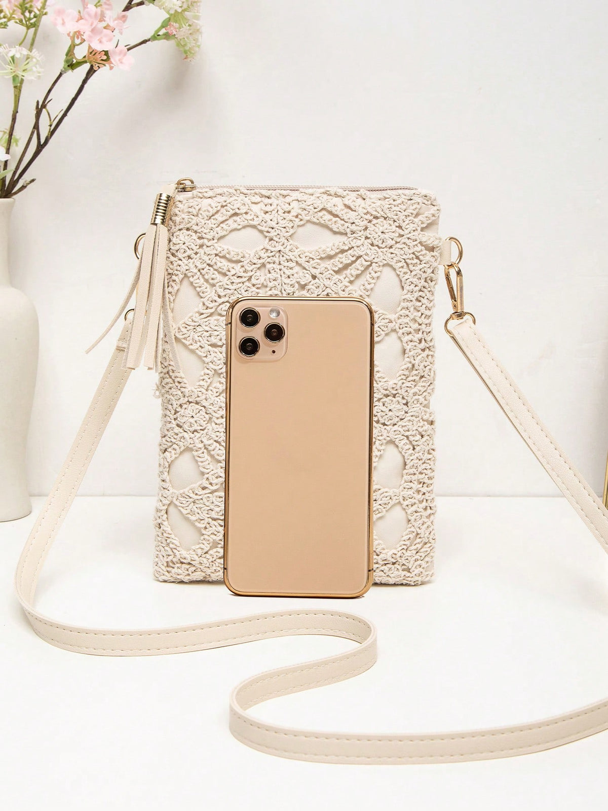 New Fashion Small Square Crossbody Bag Women Straw Woven Shoulder Bag Beach Bag Versatile Vacation Bag For Women Wallet Purse Wallet Beach Accessories Beach Accessories