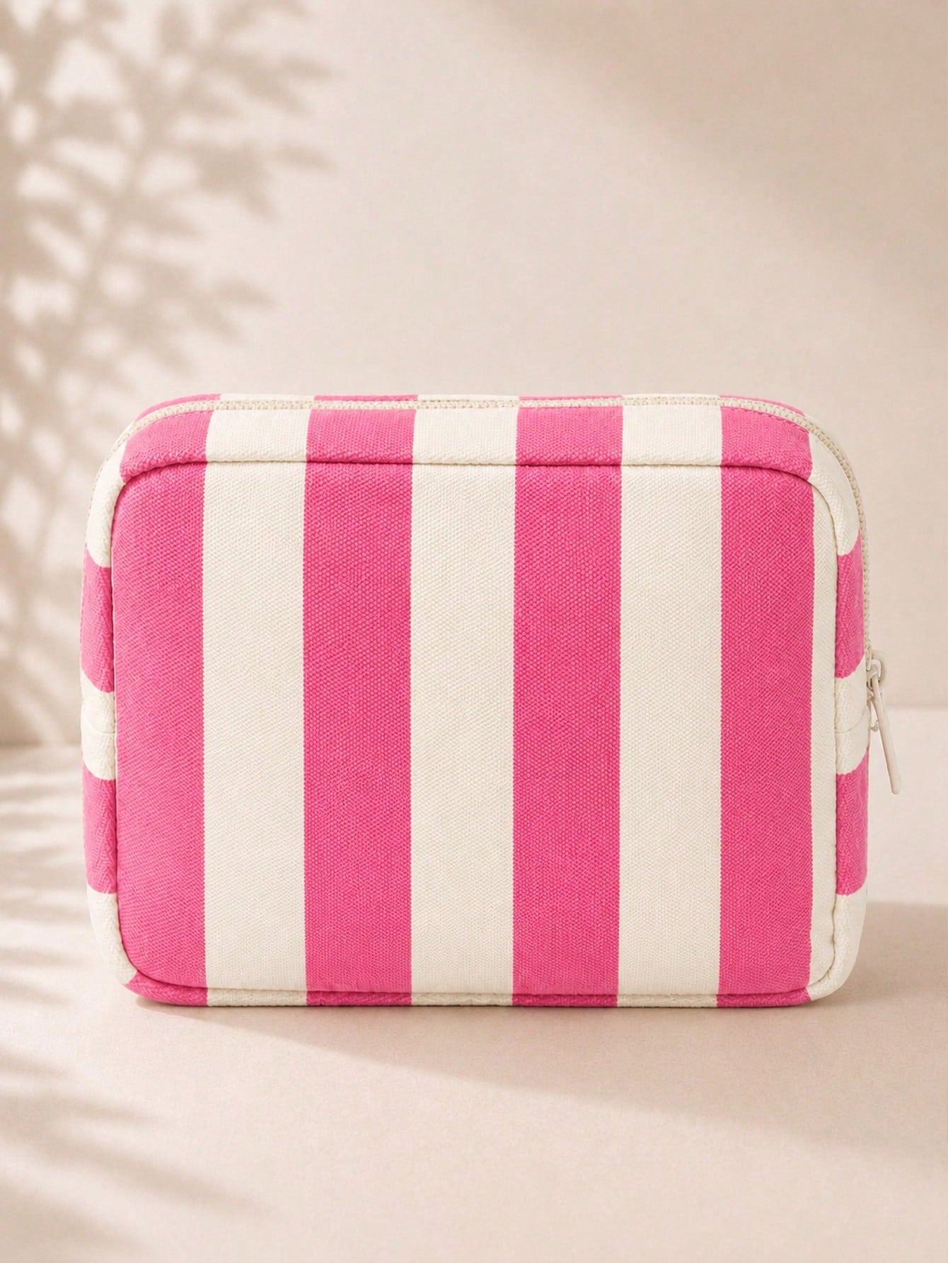 New Striped Makeup Bag, Toiletry Bag, Storage Bag, Large Capacity Cosmetic Storage Bag, Portable Handheld Makeup Storage Bag, Cute Travel Toiletry Bag, Home Storage Bag, Soft Material Travel Makeup Ba