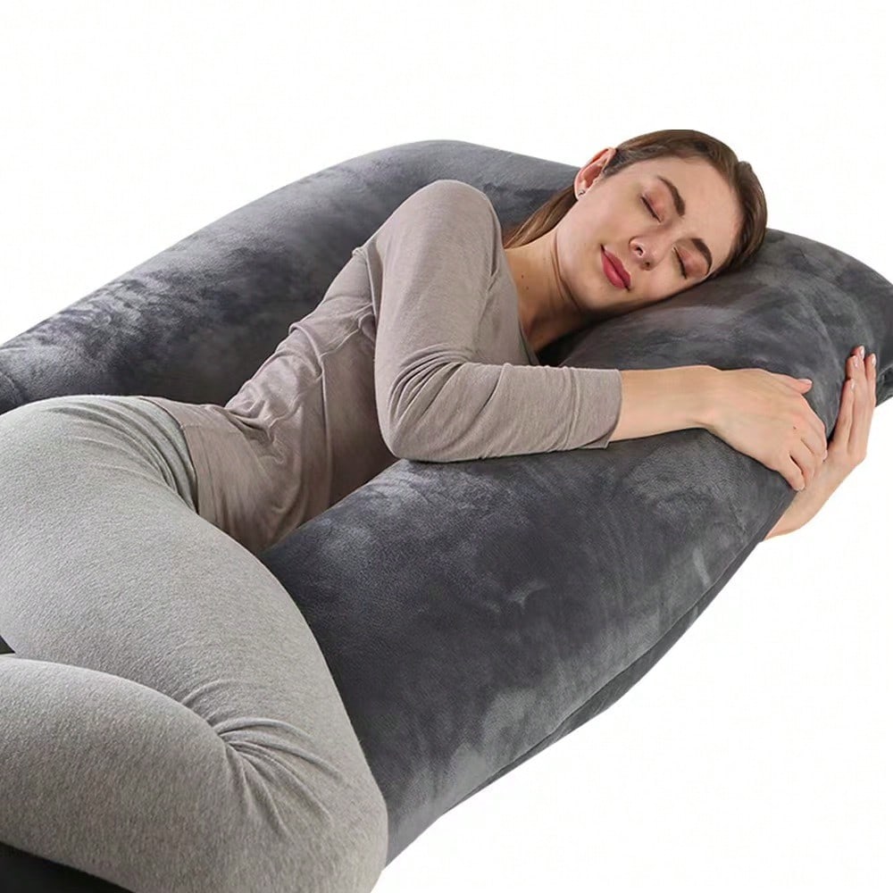 New U-Shaped Sleep Pillow Companion Pillow Full Body Pillow, Pregnant Pillow, Comfortable Sleep Pillow, Back And Abdominal Support, Christmas