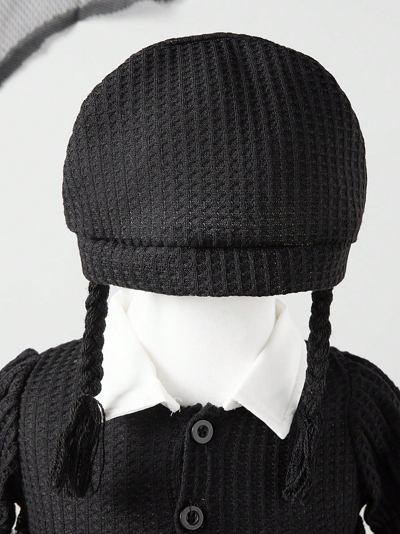 Newborn Baby Girl Halloween Braided Hat With Collar Mesh Dress Costume 2026 New Autumn Fashion Comfortable Cute