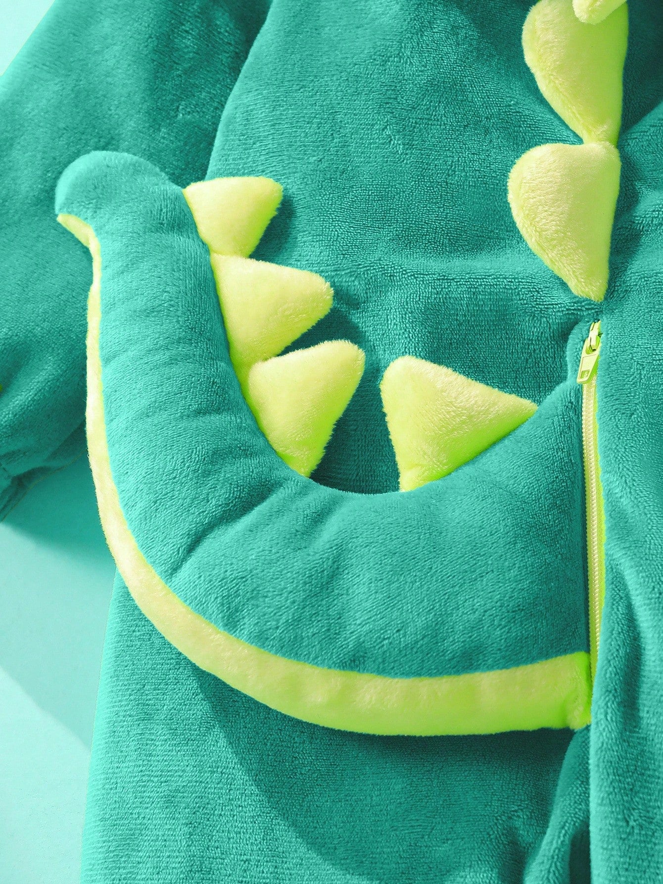 Newborn Cute Plush 3D Dinosaur Shaped Romper, Long Sleeve & Pants Jumpsuit Fall Winter